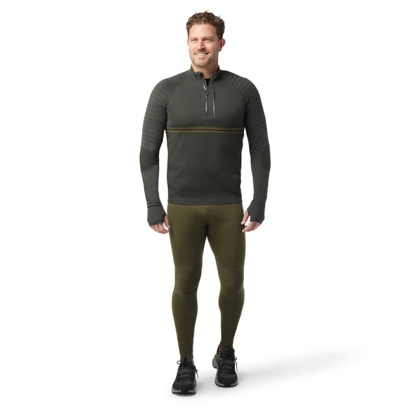 Smartwool Green Intraknit Merino Tech Quarter-Zip Pullover N244-38